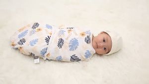 100% Cotton Baby Blanket Bonnet Set Wraps Stretch Knit Wrap Newborn Sleep Sack Swaddle Receiving Swaddle