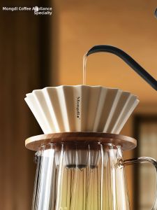 MONGDIO | Hand Drip V60 Ceramic Coffee Filter Cup Set