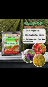 Siêu Ra Bông Đậu Trái gói 10ml - Bội Thu Vàng - Phân Bón BA LÁ XANH Grow 5-5-5