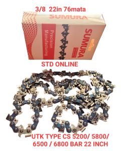 Rantai chain saw CS 5200-6800 SUMURA 3/8 × 22IN × 76MATA  RANTAI CHAINSAW