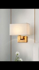 Hotel Bedside Fabric Wall Lights LED Bedroom Study Reading Lamp Nordic Sconce Home Decor Lighting Fixture