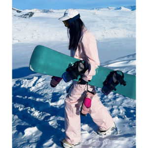 Northeast minus 40 Degrees Cold-Proof Ski Suit down Jacket Mens Single and Double Board Hiking Anorak Professional Waterproof Pants