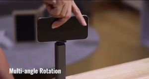 Travel Airplane Phone Holder 360° Rotating Handsfree Flight Mount for Tray Table & Desk Travel Essentials for Flying