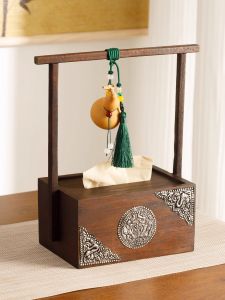 TAIMUJIA | Retro New Chinese Zen Wooden Luxury Tissue Box