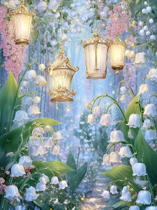 Kayou | New Arrival Number Oil Painting Flower Kit Unframed Canvas Painting By Numbers DIY Handmade Artwork Wall for House Decor