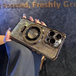 Magentic Absorption Phone Case with Lens Protection And Airbag for Apple 15Promax 14 And 13 Durable Anti-Fall Design