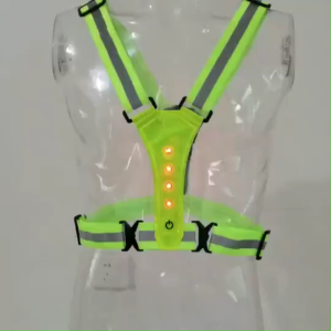 NEOBEE เสื้อกั๊กสะท้อนแสง พร้อมไฟกระพริบ ฟรีไซส์ วิ่งกลางคืน ตกปลา ก่อสร้าง ตำรวจจราจร กู้ภัย LA2026