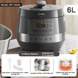 Midea | New Multi-Function Intelligent Automatic Electric Pressure Cooker 6L