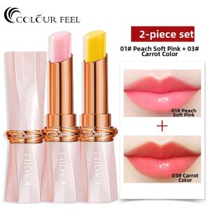 COLOUR FEEL | Moisturizing Not-easy-to-fall-off Waterproof Carrot Color-changing Lipstick