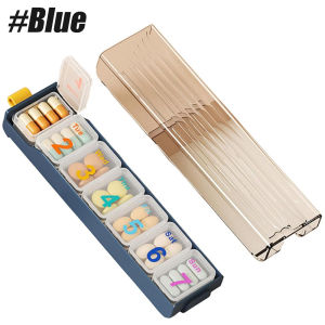 1 Pcs Weekly Pill Organizer 7-Day Case Capacity for Vitamins Supplements and Medication BPA Free
