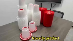 Farm Poultry Chicken Feeder PailChicken Duck Chick Hen Poultry Lid Handle Feeding Watering SuppliesChicken Waterer Feeder Tool