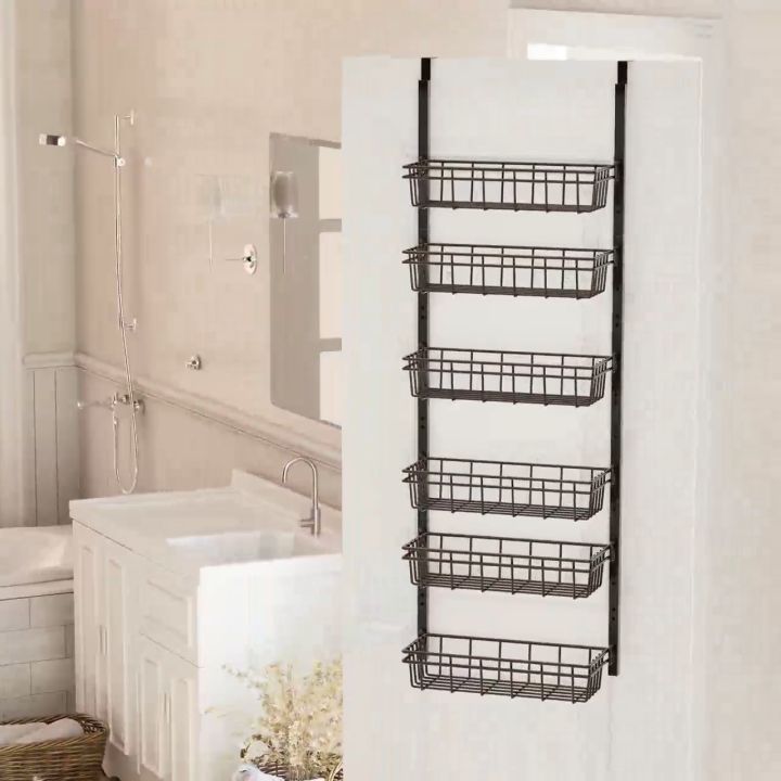 Bedroom Rak 368th Floor Door Rear Storage Rack Bedroom Rack Detachable Storage Rack ...
