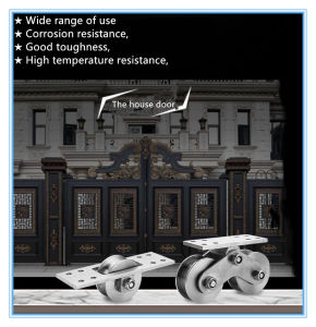 BABEDUO 304 Stainless Steel Sliding Door Pulley Door Track Pulley Double Wheel V Groove Wheel U-Shaped H Wheel Sliding Door Bearing Wheel