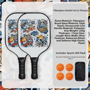 WUYIQU | Adult & Children Fiber Glass Pickleball Paddle