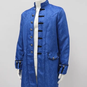Renaissance Medieval Steampunk Costume For Men Trench Tailcoat Vintage Jacket Medieval Gothic costume