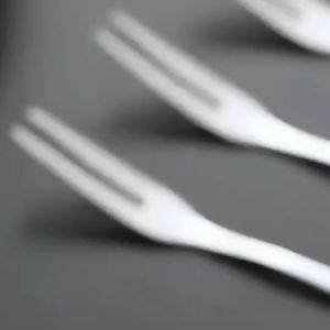 Garpu Buah Mini Stainless Steel Garpu Tusukan Kue Puding Kuat Tebal