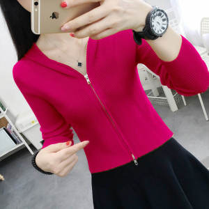 ผู้หญิง ถักสั้น คาร์ดิเกน แขนกุด สลิมฟิต เสื้อตัวนอกเสื้อตัวใน เสื้อโค้ท หมวก ดีไซน์ แฟชั่นความยาวปานกลาง ฤดูใบไม้ร่วง สวมใส่