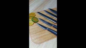 Smart Kitchen Black Handle & Shaded Knives Kutsilo Knife Bread knife Chef Knife stainless