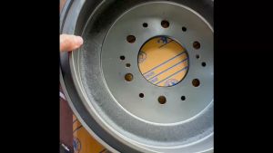 จานเบรคหลัง TOYOTA 4WD LN56 4WD HERO ยี่ห้อ RKK เหล็กหนาอย่างดี รับประกันคุณภาพ/BBRNKP  หนัก9กก 40x40x20