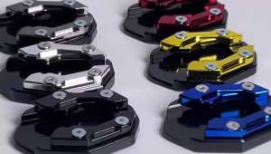 Motorcycle Kickstand Side Stand Extension Pad Enlarger Plate For Honda Yamaha Nvx155 XMAX 250 300 Nmax 155 Universal Accessories
