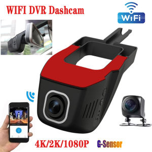 WIFI Car DVR Dash Cam 4K/2K/1080P Full HD Loop Recording Front And Rear Dashcam Car Video Recorder G-sensor