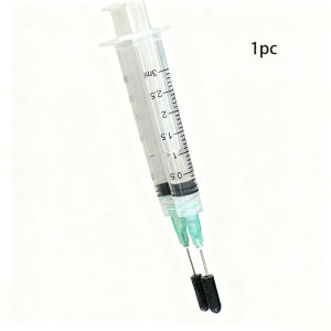 5Pcs/Set Glue Applicator Syringe with Blunt Tip Needle and Cap for Liquids Glues Inks Perfumes and Lip Glosses