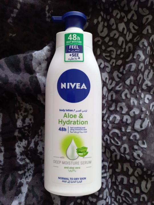 Nivea Body Lotion 400ml (Aloe & Hydration)imported from UAE 🇦🇪Expiry date 2025 Lazada PH