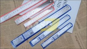 Stainless Steel Thickening Metal Ruler Measuring Tools 6inch To 20inch