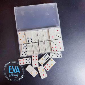 Bộ Trò Chơi Cờ Domino Nhựa Ngà Giải Trí Kèm Hộp Đựng Tiện Lợi