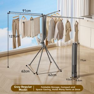 Hotata | Folding Balcony Laundry Rack Octopus Design