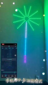 ขนาดใหญ่ 50 ซม*10 ไฟเเต่งห้อง ไฟ LED สายไฟหิ่งห้อย 5050 RGB ซิงค์เสียงเพลง Strip Light กันน้ํา