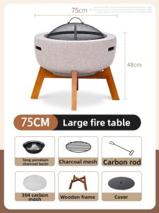 BEIANLANG | Indoor & Outdoor Electric & Charcoal Dual-use Grill Set