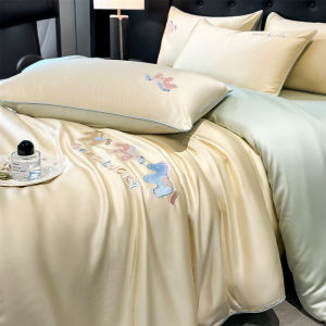MINGSHA | Luxurious Ice Silk Bedding Set 4-Pieces