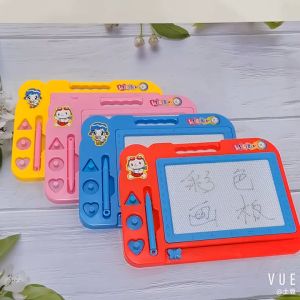 Bảng Gạt Nam Châm Tự Xóa Cho Bé Vẽ Viết Không Dính Bẩn Tay 20x27cm Dụng Cụ Đồ Chơi Trẻ Em