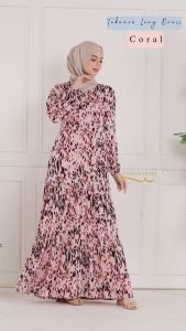 LONG DRESS RAYON XL LD 110 PG 140 DRESS TAHEERA ORI TERBARU