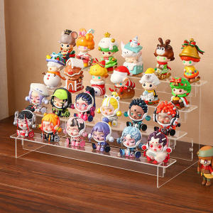 2/3/4/5 Tier Acrylic Display Stand Transparent Figure Display Rack Makeup Organizer Blind Box Showcase 展示架