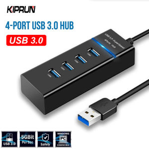KIPRUN USB HUB 4-Port Usb 3.0 High-Speed USB Splitter for Hard Drives USB Flash Drive Mouse Keyboard Extend Adapter Laptops Usb Hub For Desktop PC Mac Laptop Notebook