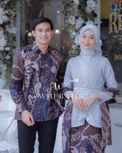 NEW ARRIVAL AVEENA GREY BATIK COUPLE/BATIK SARIMBIT BATIK KONDANGAN BATIK KELUARGA BROKAT COUPLE KEBAYA BRUKAT KOMBINASI BATIK TERBARU AVEENA
