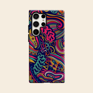 Color Swirl Abstract Luxury Fashion Full Lens Protective Case for Samsung Galaxy S26 S25 S24 A56 A36 Plus Ultra