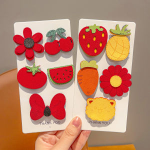 hellocandy | Handmade Cartoon Fruit & Vegetable Design Anti-Slip Magic Tape Hair Accessories