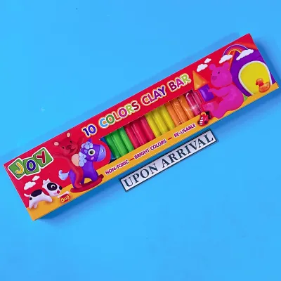 10 Colors Joy Rainbow Clay Bar Modeling Clay Non-toxic Reusable Bright Colors Clay Quality SCL-6010