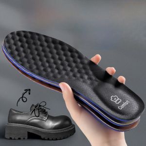 LINGMIAO | Thick Absorbent Anti-Odor Breathable Leather Insoles for Derby Shoes