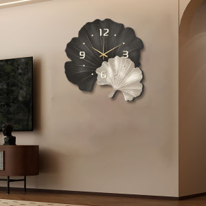 Ginkgo Leaf Design Wall Clock for Living Room and Dining 2026 New