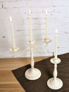 Rustic European Iron Art Candle Holder Decorative Piece Birthday Wedding Dinner Romantic Candlelight Dinner Photography Props