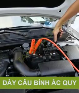 🍁𝐅𝐑𝐄𝐄𝐒𝐇𝐈𝐏🍁 Bộ 2 Dây Câu Bình Acquy Ô Tô - Dây Câu Bình Ắc Quy Ô Tô 2000AMP Dài 4M Đầu Kẹp Bọc Nhựa Tránh Tia Lửa Điện