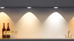 3 Color Adjustable Motion Sensor Lights With Remote Magnet USB Rechargeable For Wine display cabinet spotlight