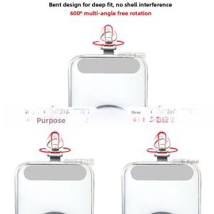 Ultra-Thin Metal Connector Phone Strap Clip-On Pendant Lanyard Phone Chain Holder No Shell Protrusion Mobile Phone Accessories