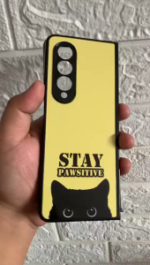 Case Z Fold Series Fold 7 6 5 4 3 TPU Samsung Durable Hardcase Protection Modern Navy Batik Pattern