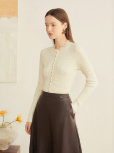 Special Selection French Style Merino Wool Blend Women Knitwear