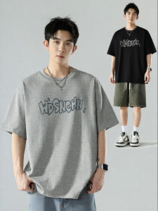 Wood soon | Summer Cotton Letter Mens T-Shirts
